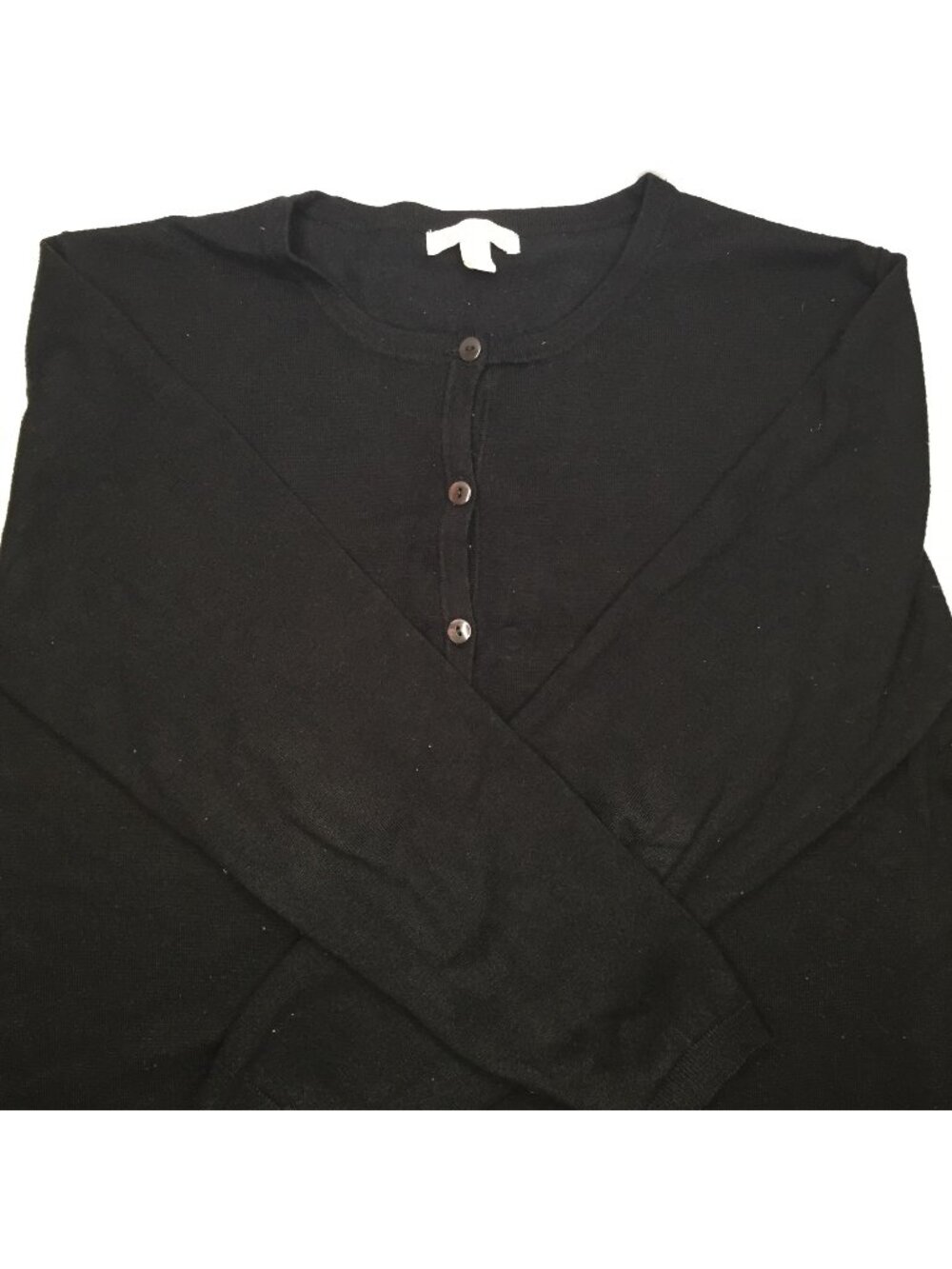 Womens Black Bogari Sweater Cardigan Button Long Sleeve Formal Casual Size XL